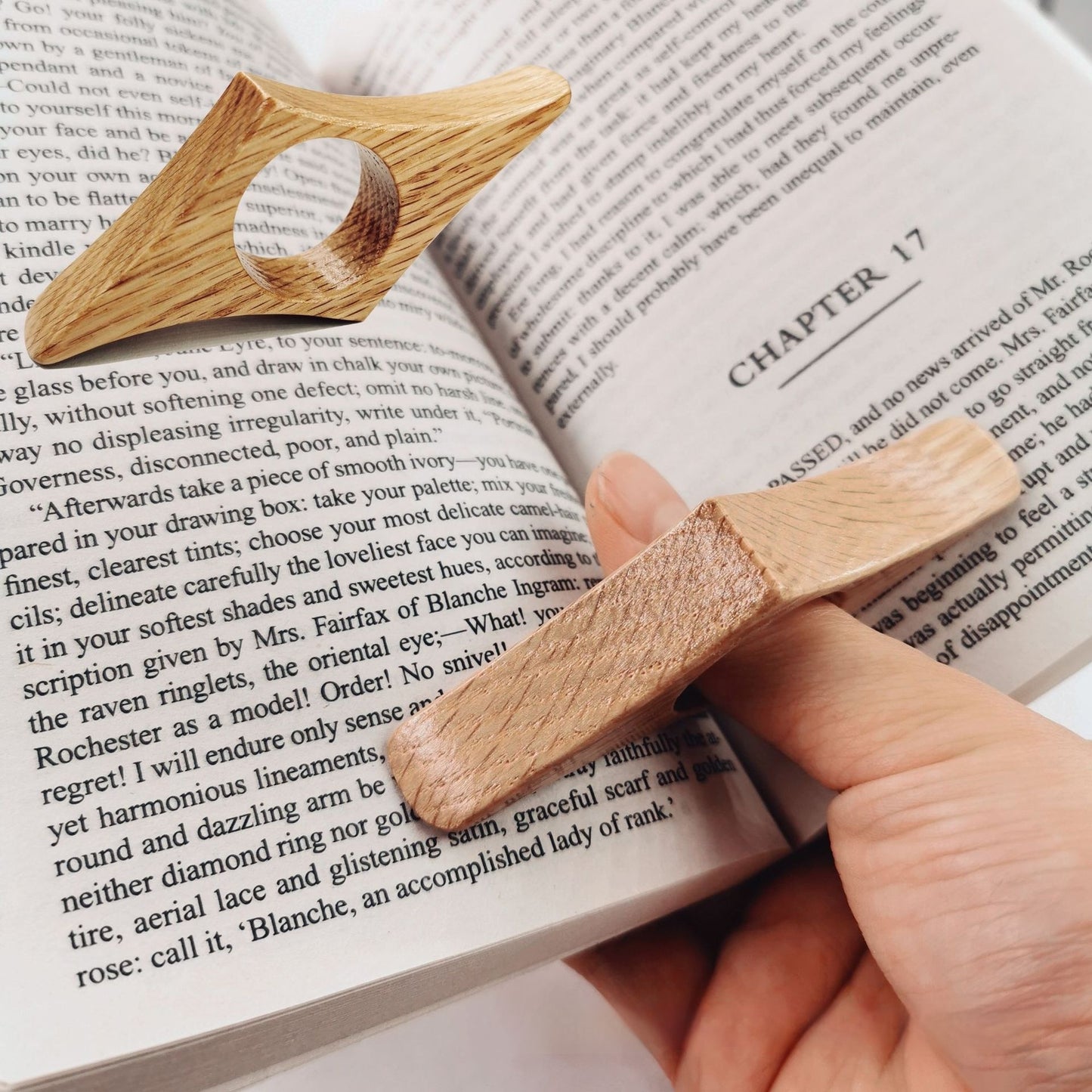 Wooden Thumb Bookmark