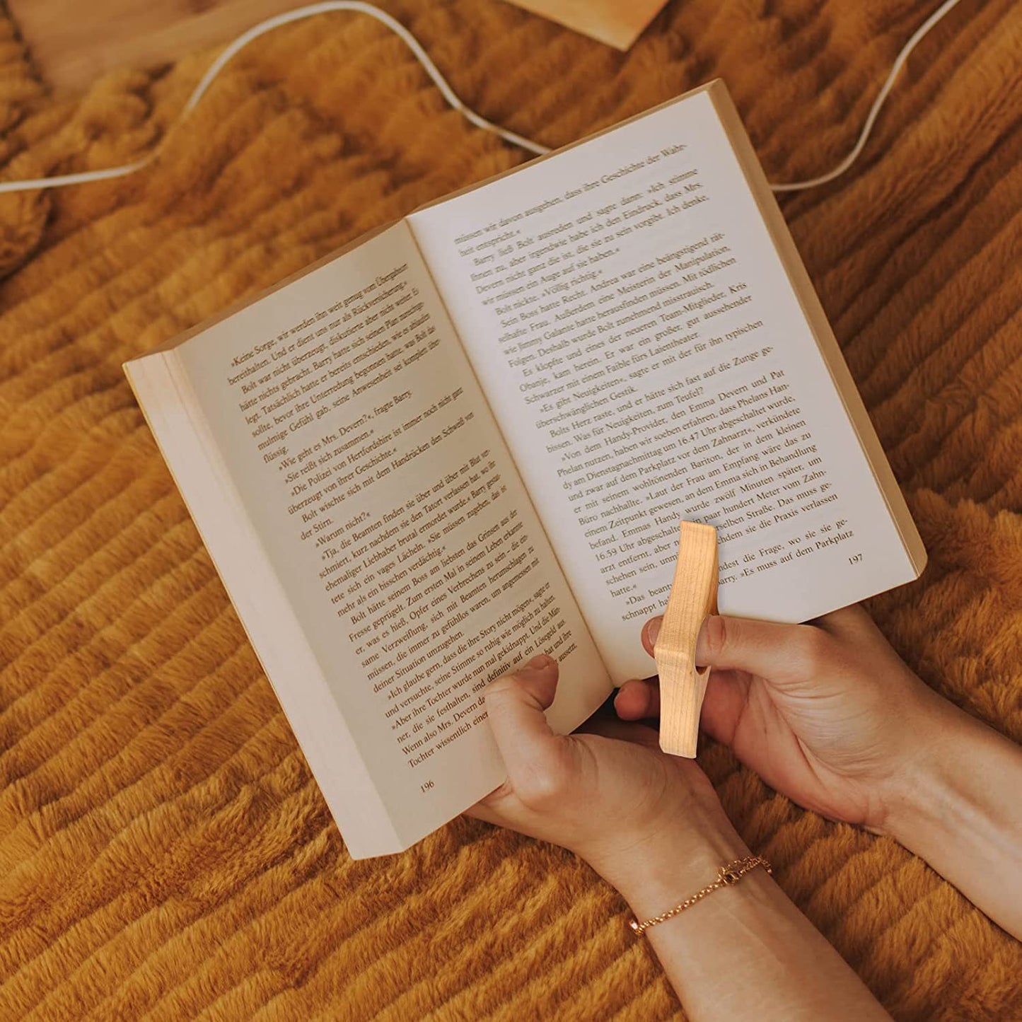 Wooden Thumb Bookmark